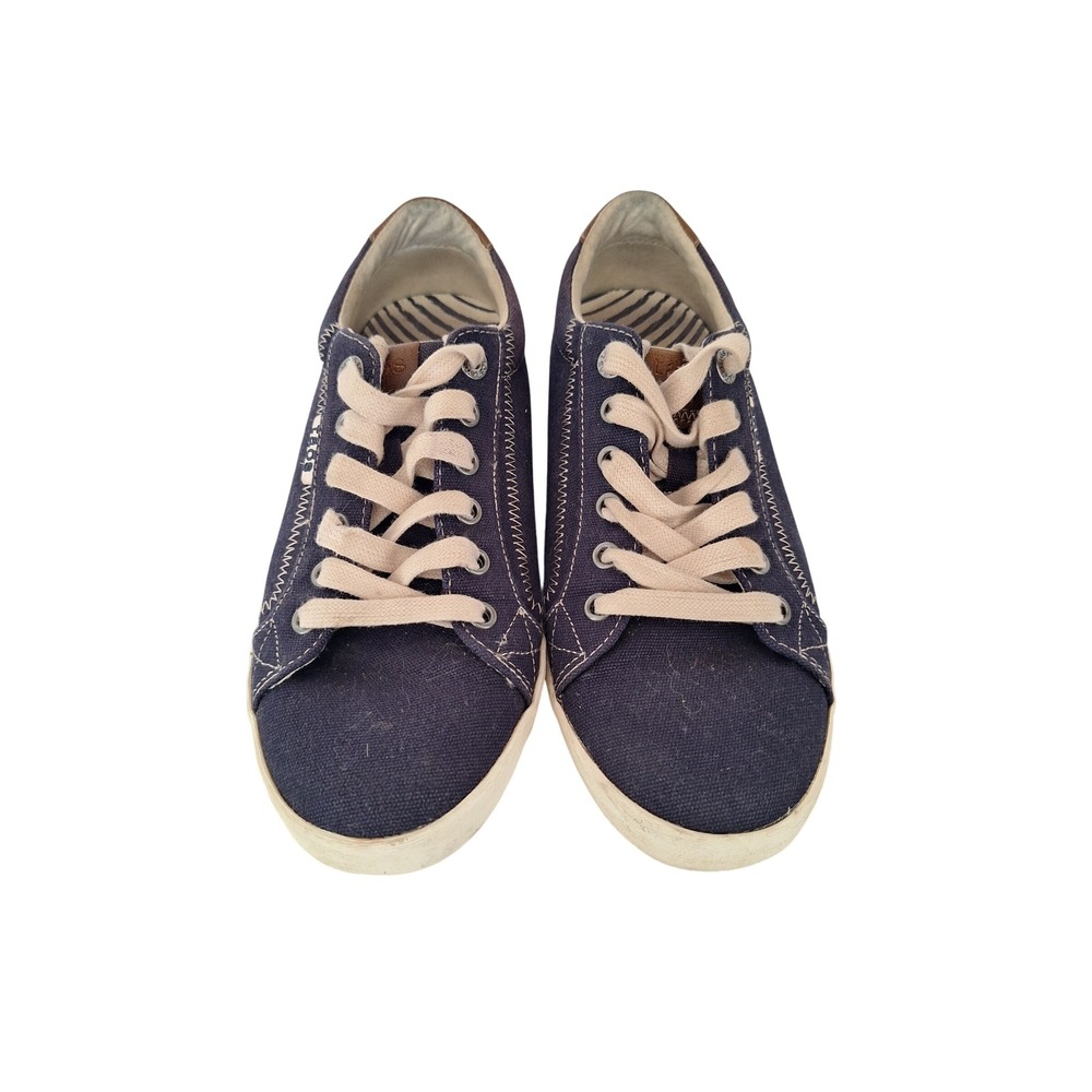Taos Star Burst STB-1383 Navy Blue Canvas Low Top Sneakers Womens Size 8